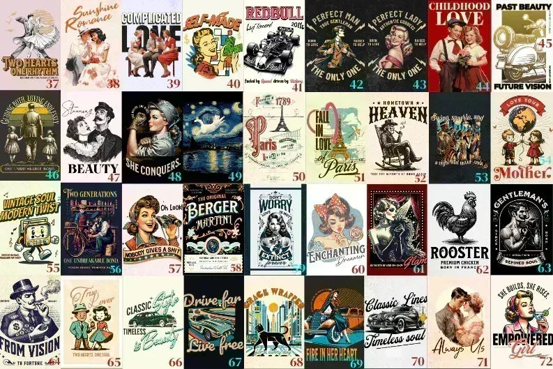 Affiche voiture vintage, lignes classiques, art, décoration automobile - Roaring 20s Paris