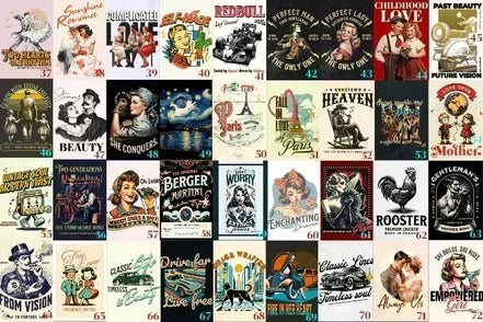 Affiche voiture vintage, lignes classiques, art, décoration automobile - Roaring 20s Paris