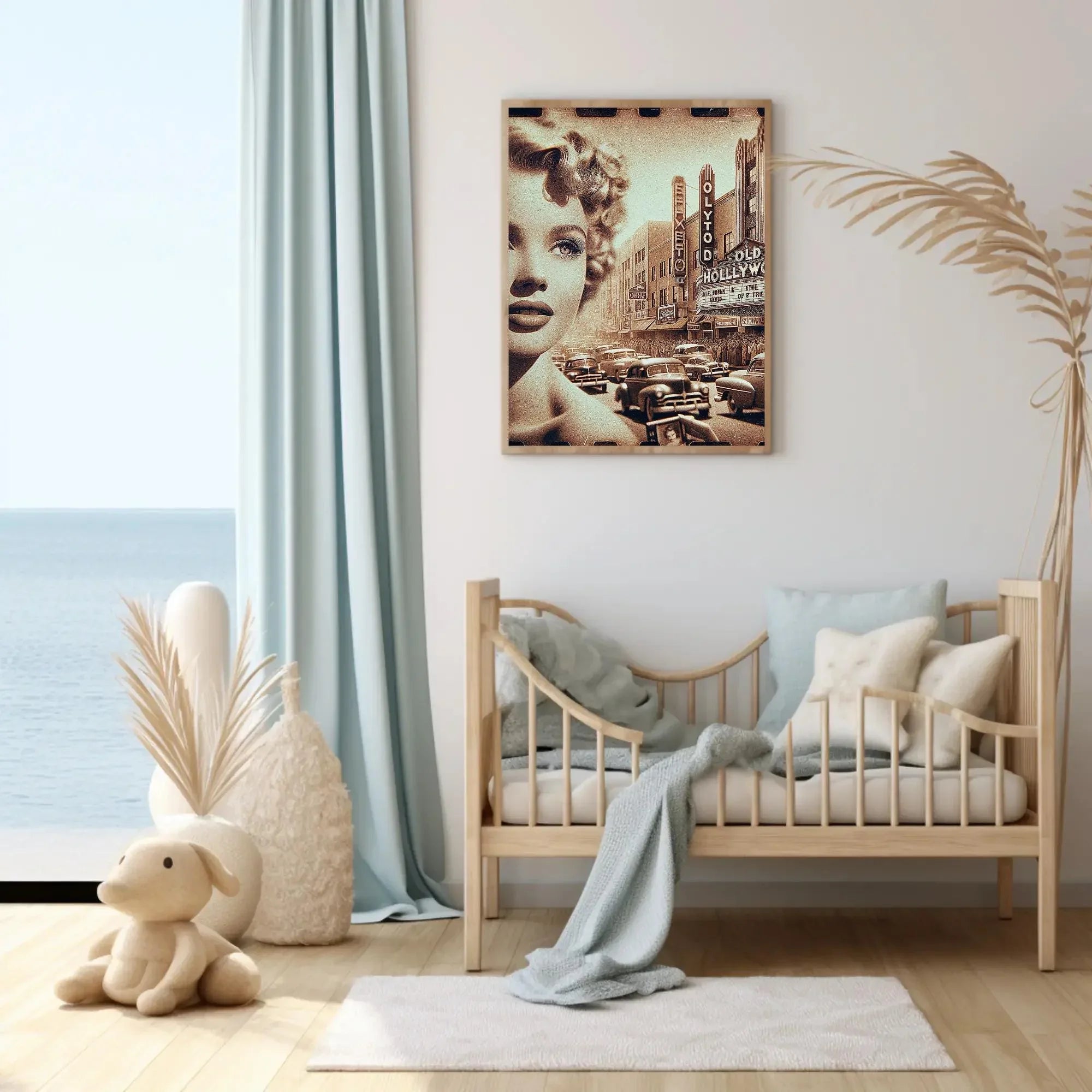 Affiche Old Hollywood – beauté blonde rétro, art vintage cinéma - Roaring 20s Paris