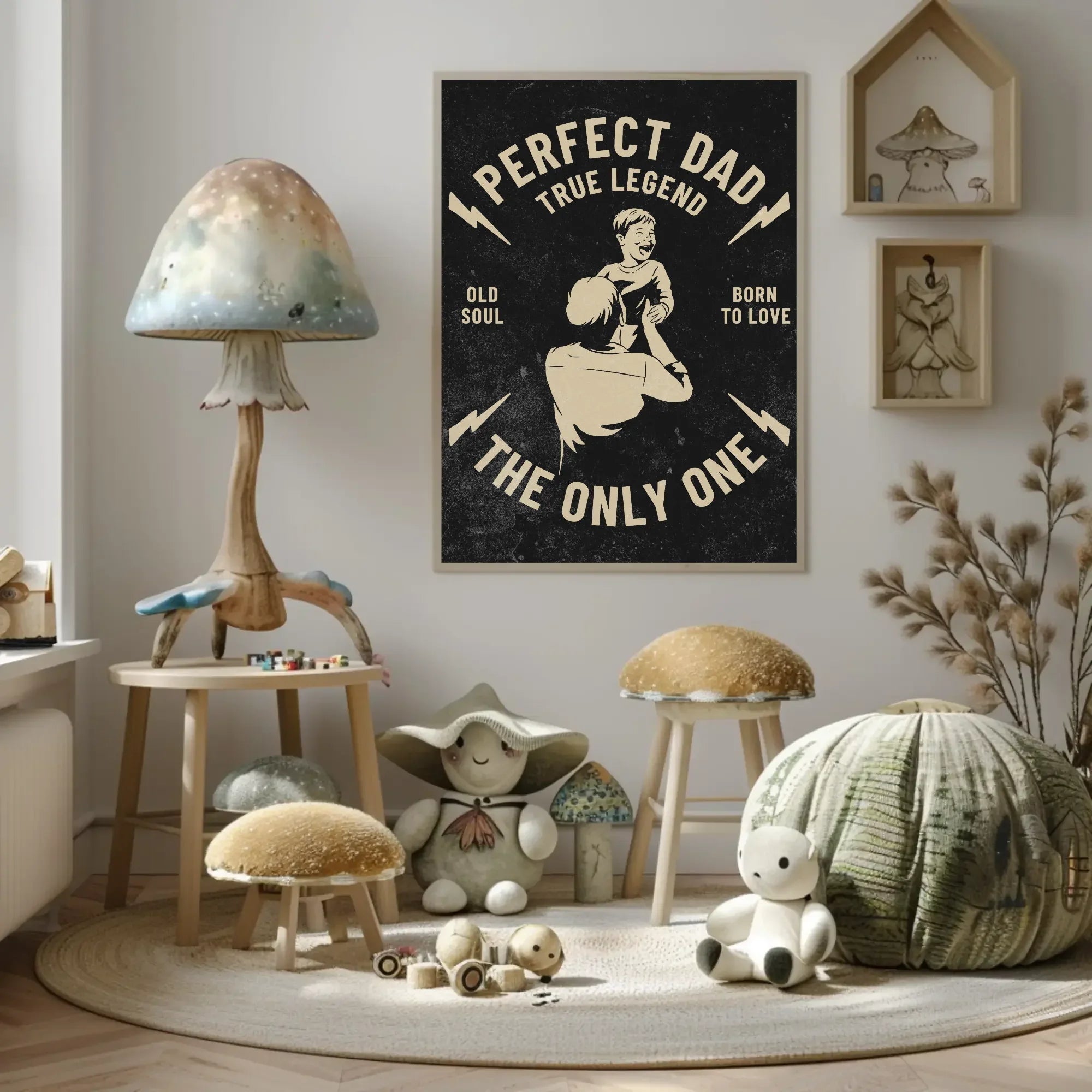 Affiche Perfect Dad, art vintage père et fils, affiche imprimable papa - Roaring 20s Paris