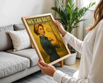 Affiche ancienne féminisme vintage, poster art mural empowerment - Roaring 20s Paris