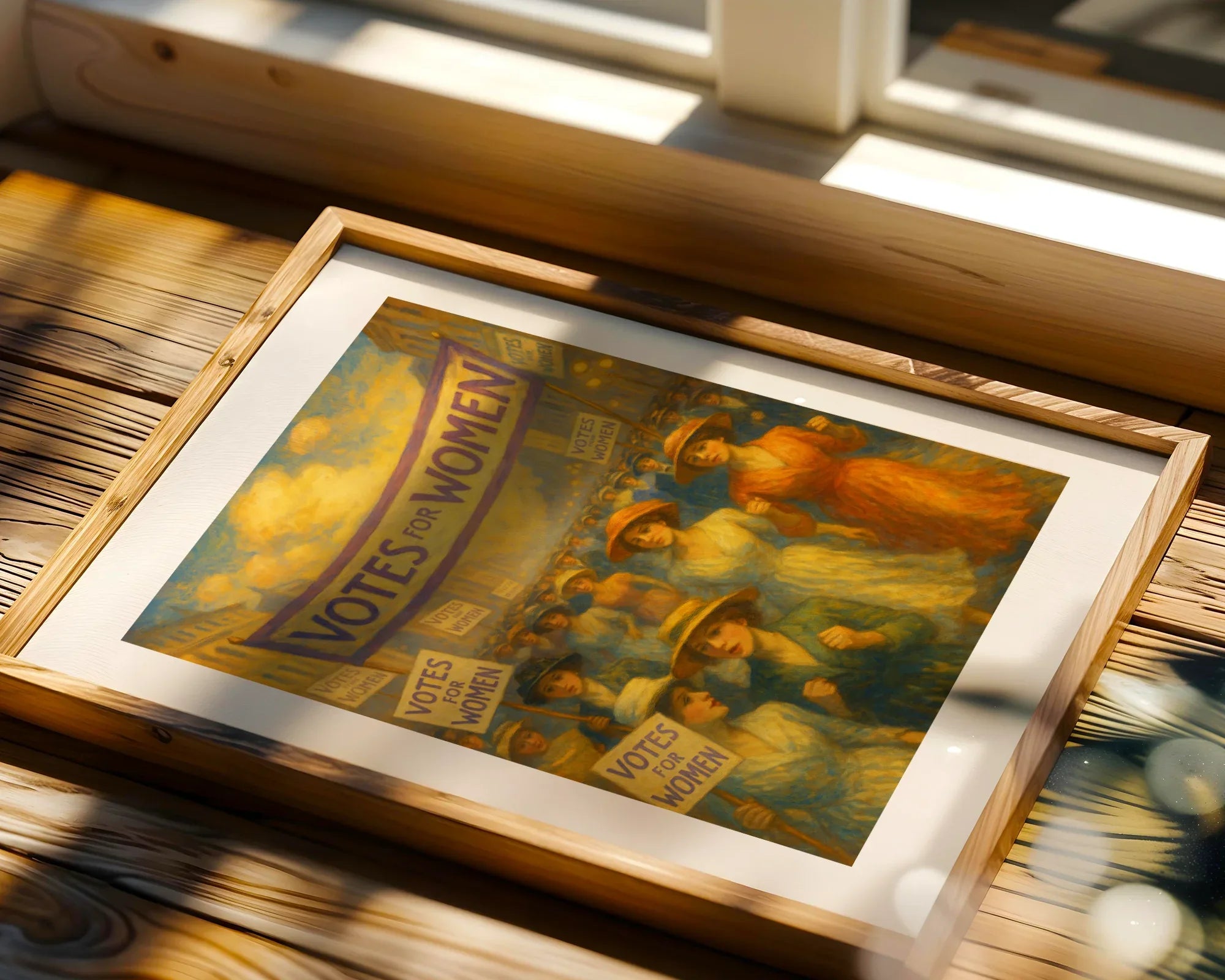 Affiche ancienne suffragette 1910, poster art mural votes femmes - Roaring 20s Paris