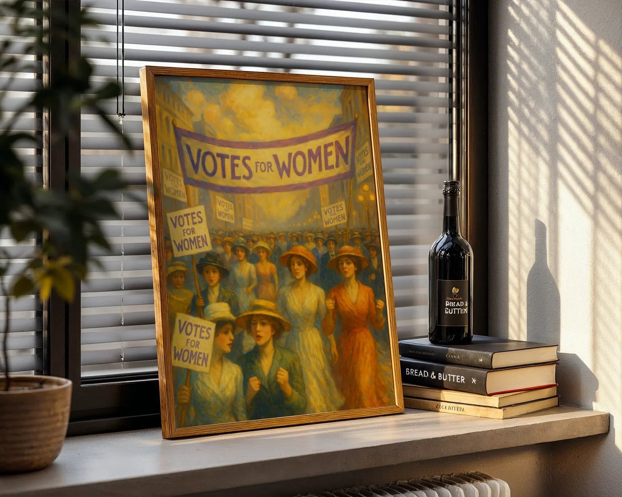 Affiche ancienne suffragette 1910, poster art mural votes femmes - Roaring 20s Paris