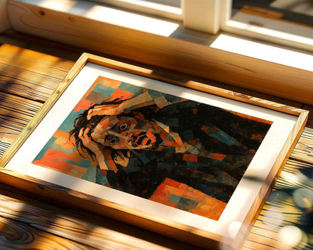 Affiche cubiste Désespéré – peinture art moderne mural, déco vintage 1920 - Roaring 20s Paris