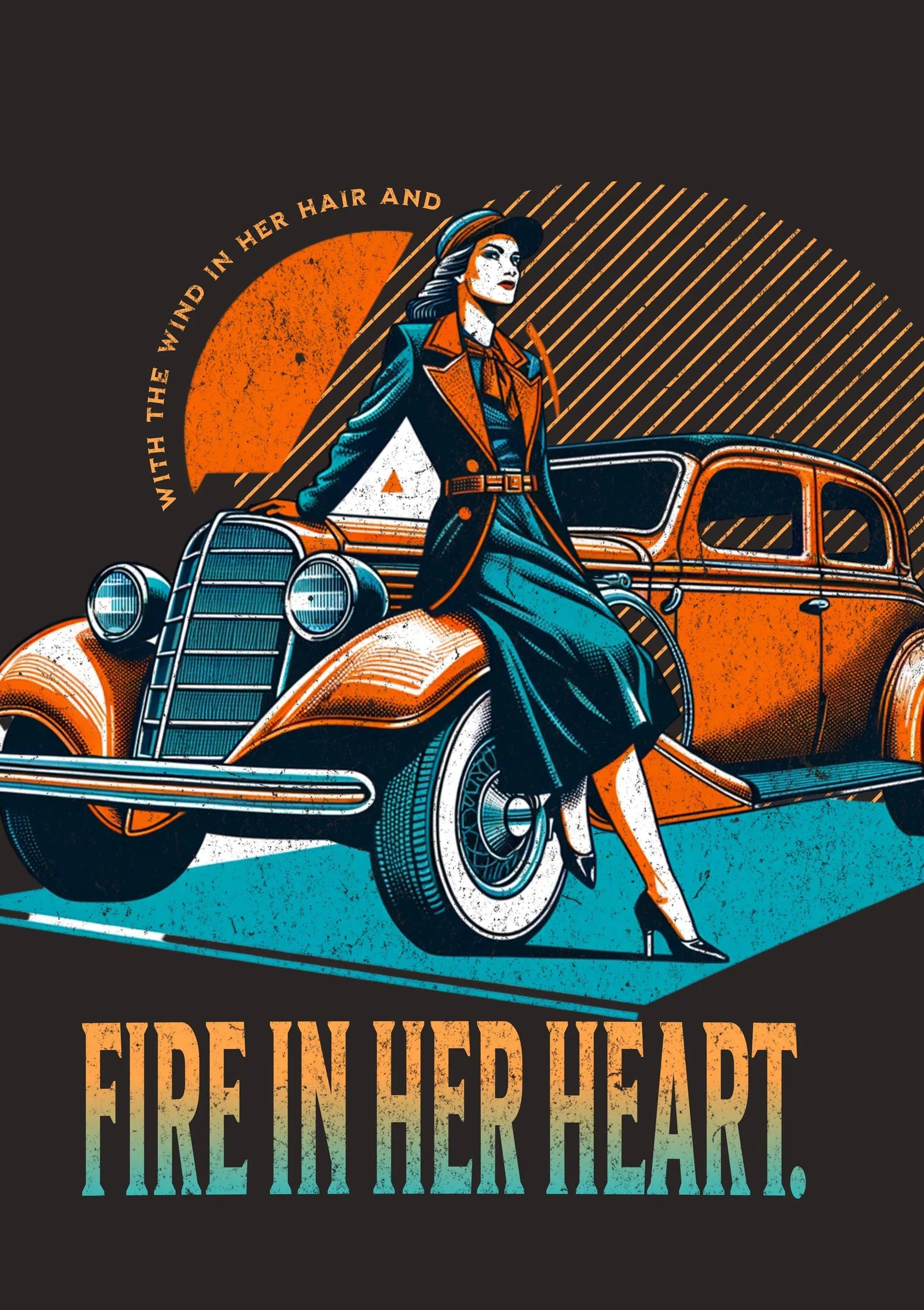 Affiche féministe – art rétro mural, femme vintage forte indépendante - Roaring 20s Paris