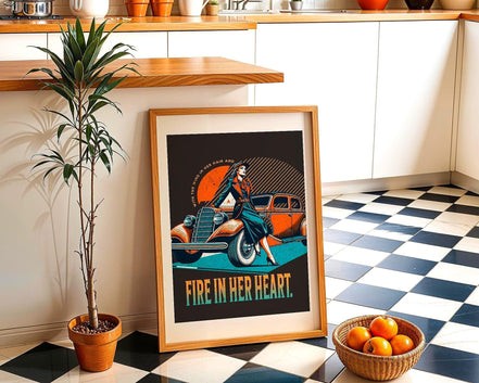 Affiche féministe – art rétro mural, femme vintage forte indépendante - Roaring 20s Paris