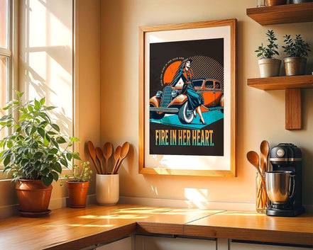 Affiche féministe – art rétro mural, femme vintage forte indépendante - Roaring 20s Paris