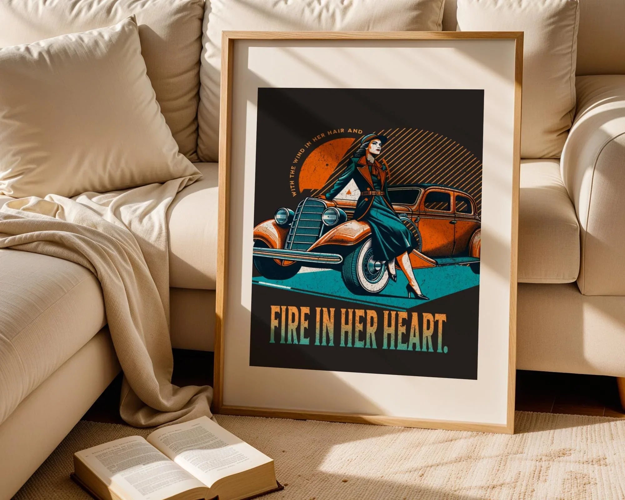 Affiche féministe – art rétro mural, femme vintage forte indépendante - Roaring 20s Paris