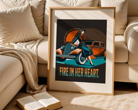 Affiche féministe – art rétro mural, femme vintage forte indépendante - Roaring 20s Paris