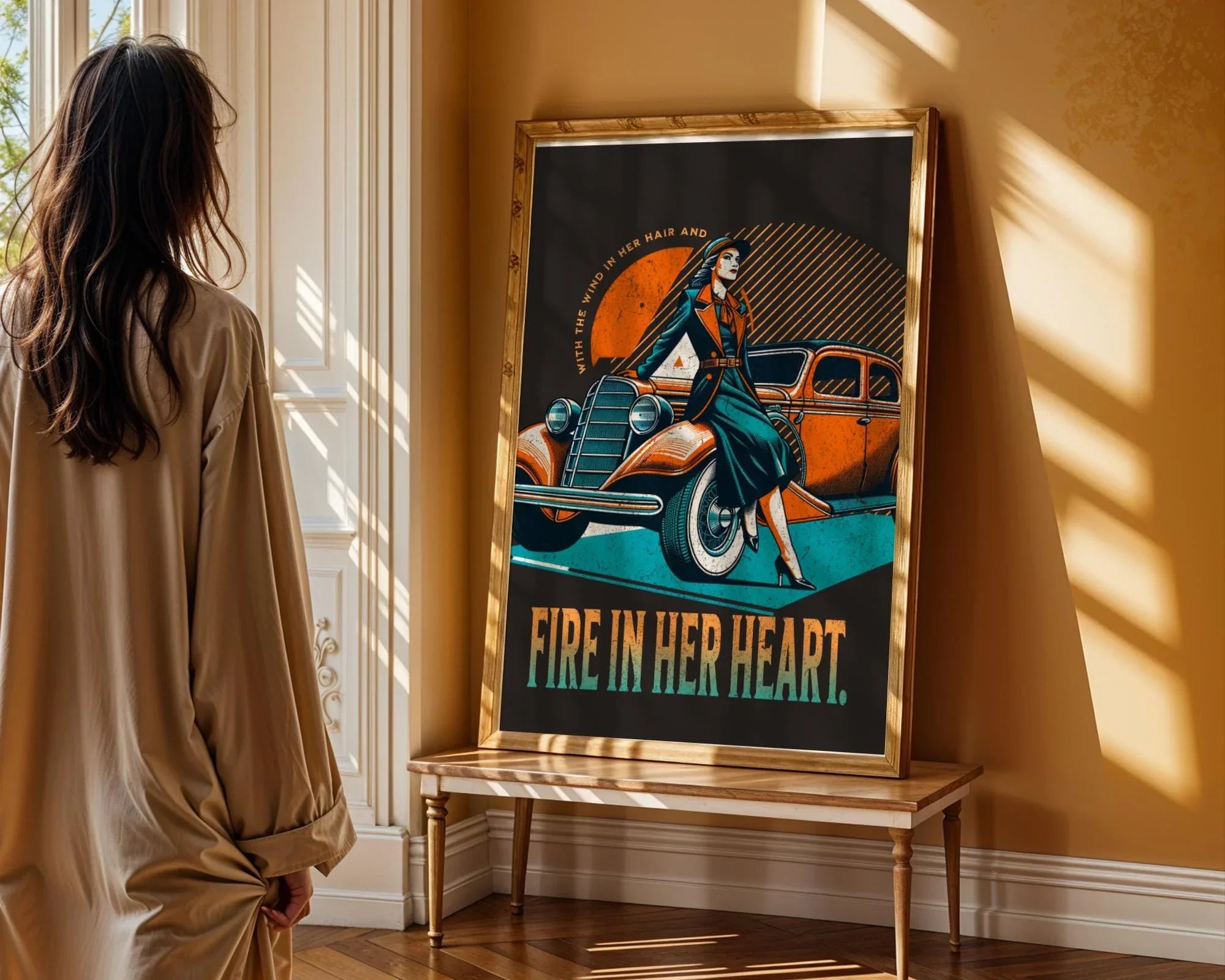 Affiche féministe – art rétro mural, femme vintage forte indépendante - Roaring 20s Paris