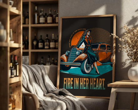 Affiche féministe – art rétro mural, femme vintage forte indépendante - Roaring 20s Paris