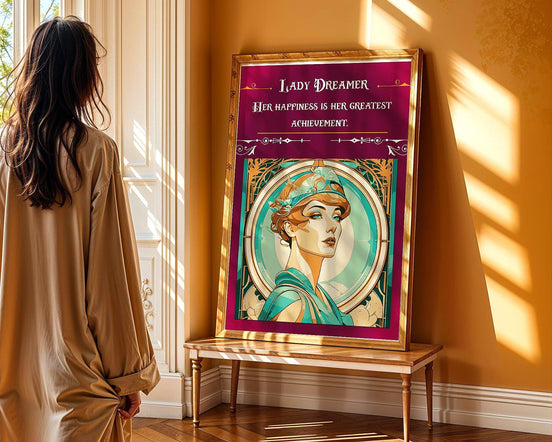 Affiche féministe art vintage – femme indépendante, déco inspirante - Roaring 20s Paris