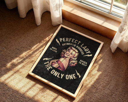 Affiche rétro femme – Perfect Lady, art vintage élégant et inspirant - Roaring 20s Paris