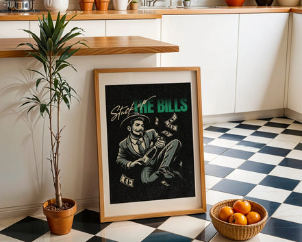 Affiche rétro succès financier, art vintage homme, poster rétro - Roaring 20s Paris