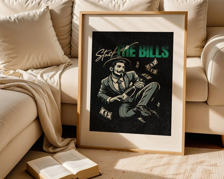 Affiche rétro succès financier, art vintage homme, poster rétro - Roaring 20s Paris