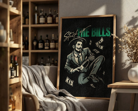 Affiche rétro succès financier, art vintage homme, poster rétro - Roaring 20s Paris