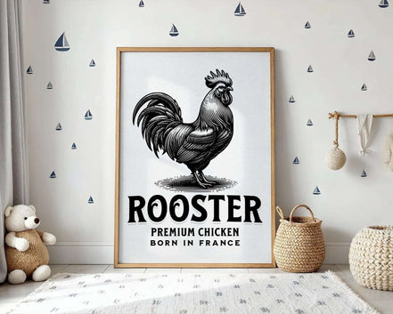 Affiche Coq français – art vintage rétro, décoration cuisine élégante k1qbj8-tb.myshopify.com Affiche animalier vintage idée, Affiche animalière imprimable, Affiche coq français rural, Affiche décorative coq rural, Affiche poulet premium idée, Art animalier poulet france, Art de la ferme déco murale, Art France coq français urbain, Décoration de cuisine français, Décoration Française typique, Poster coq rétro décoration, Poster cuisine vintage champ, Poster poulet imprimable idée