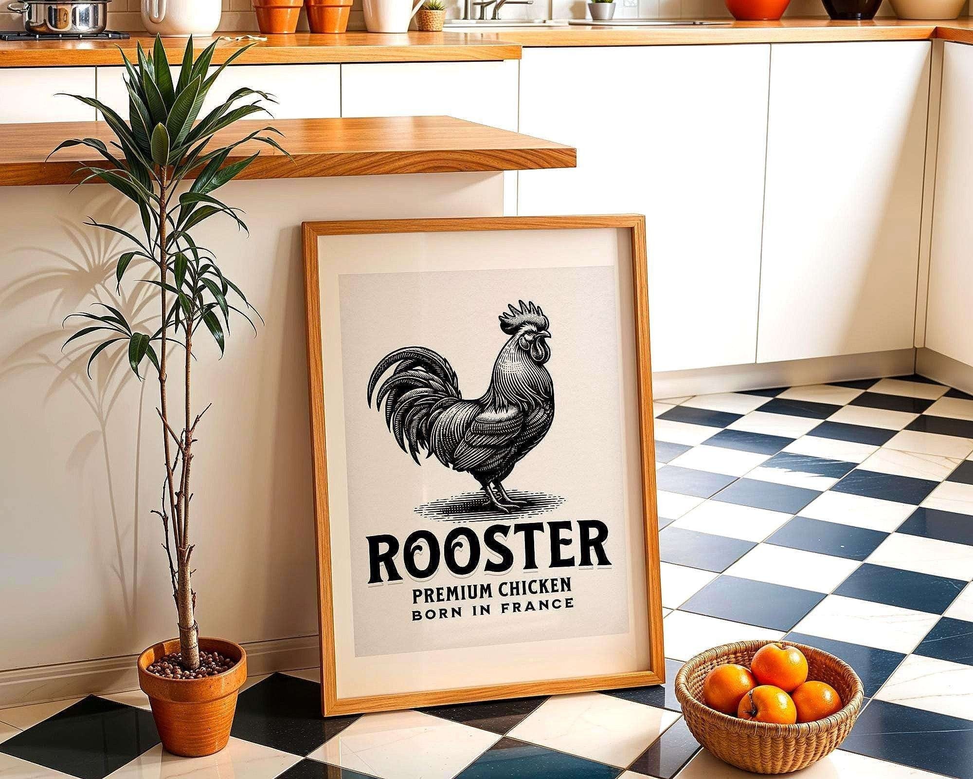 Affiche Coq français – art vintage rétro, décoration cuisine élégante k1qbj8-tb.myshopify.com Affiche animalier vintage idée, Affiche animalière imprimable, Affiche coq français rural, Affiche décorative coq rural, Affiche poulet premium idée, Art animalier poulet france, Art de la ferme déco murale, Art France coq français urbain, Décoration de cuisine français, Décoration Française typique, Poster coq rétro décoration, Poster cuisine vintage champ, Poster poulet imprimable idée