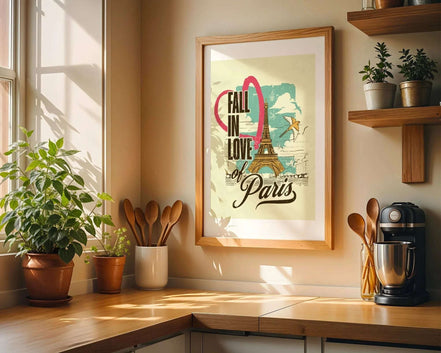 Affiche Fall in Love of Paris, art vintage, décoration Parisienne k1qbj8-tb.myshopify.com affiche déco Parisienne, affiche imprimable Paris, affiche Paris vintage, affiche vintage Paris, art de la Tour Eiffel, art de Paris rétro, art Paris amoureux, art Parisienne rétro, décoration Paris rétro, décoration romantique Paris, décoration Tour Eiffel, poster Paris romantique, poster Ville Lumière