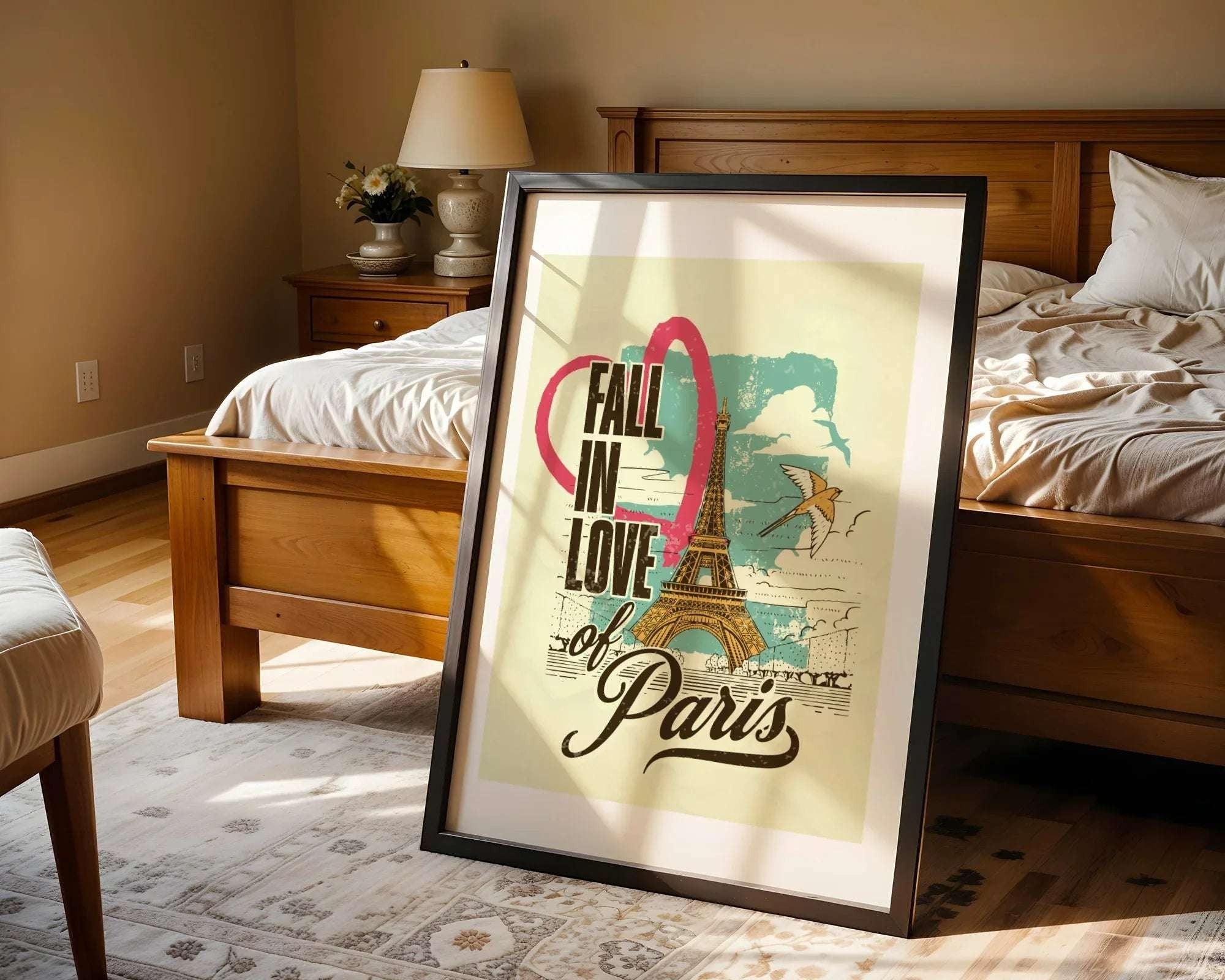 Affiche Fall in Love of Paris, art vintage, décoration Parisienne k1qbj8-tb.myshopify.com affiche déco Parisienne, affiche imprimable Paris, affiche Paris vintage, affiche vintage Paris, art de la Tour Eiffel, art de Paris rétro, art Paris amoureux, art Parisienne rétro, décoration Paris rétro, décoration romantique Paris, décoration Tour Eiffel, poster Paris romantique, poster Ville Lumière