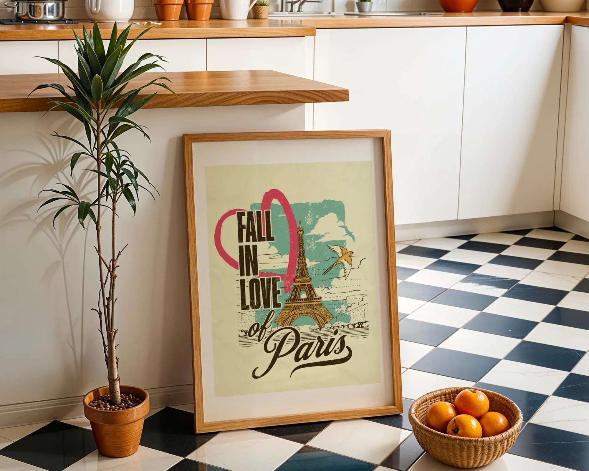 Affiche Fall in Love of Paris, art vintage, décoration Parisienne k1qbj8-tb.myshopify.com affiche déco Parisienne, affiche imprimable Paris, affiche Paris vintage, affiche vintage Paris, art de la Tour Eiffel, art de Paris rétro, art Paris amoureux, art Parisienne rétro, décoration Paris rétro, décoration romantique Paris, décoration Tour Eiffel, poster Paris romantique, poster Ville Lumière