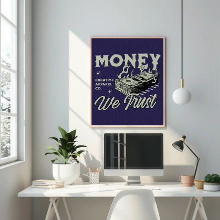 Affiche Money We Trust, art vintage, décoration argent, poster pop art k1qbj8-tb.myshopify.com affiche argent rétro, affiche imprimable argent, affiche pop art rétro, affiche vintage argent, art argent pop art, art pop money, art pop rétro, art rétro argent, décoration argent vintage, décoration dynamique rétro, décoration rebelle rétro, poster argent imprimable, poster rétro argent