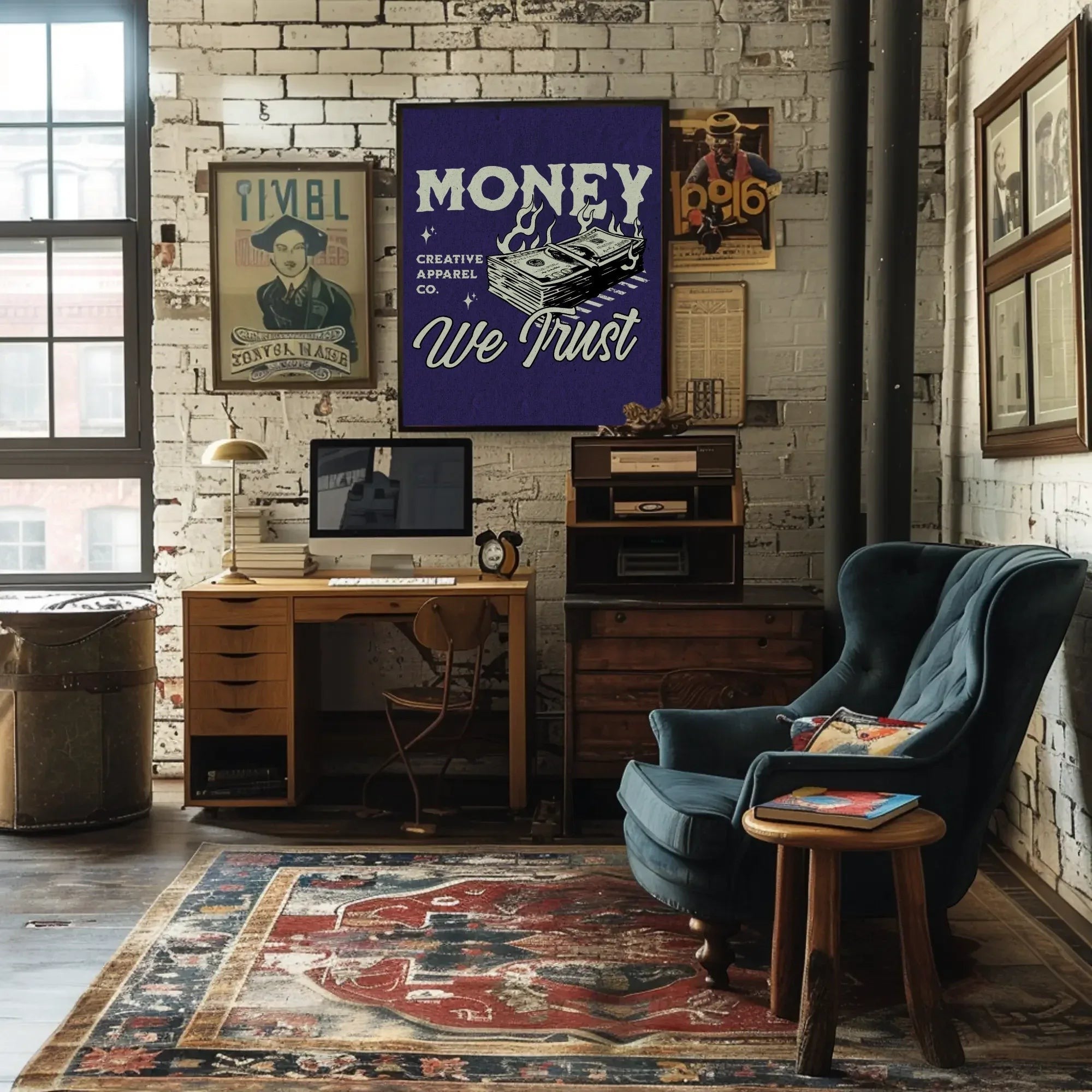Affiche Money We Trust, art vintage, décoration argent, poster pop art k1qbj8-tb.myshopify.com affiche argent rétro, affiche imprimable argent, affiche pop art rétro, affiche vintage argent, art argent pop art, art pop money, art pop rétro, art rétro argent, décoration argent vintage, décoration dynamique rétro, décoration rebelle rétro, poster argent imprimable, poster rétro argent