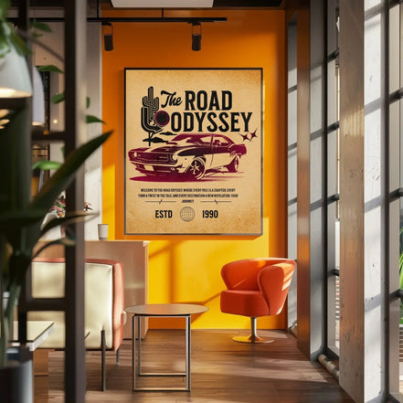 Affiche Road Odyssey, art vintage voiture, poster voyage en voiture k1qbj8-tb.myshopify.com Affiche aventure automobile, Affiche aventure sur la route, Affiche road trip, Affiche road trip vintage, Affiche voyage en voiture, Affiche voyage libre, Art aventure sur la route, Art vintage voyage, Art voiture rétro, Décoration voiture rétro, Poster imprimable voyage, Poster voyage en voiture