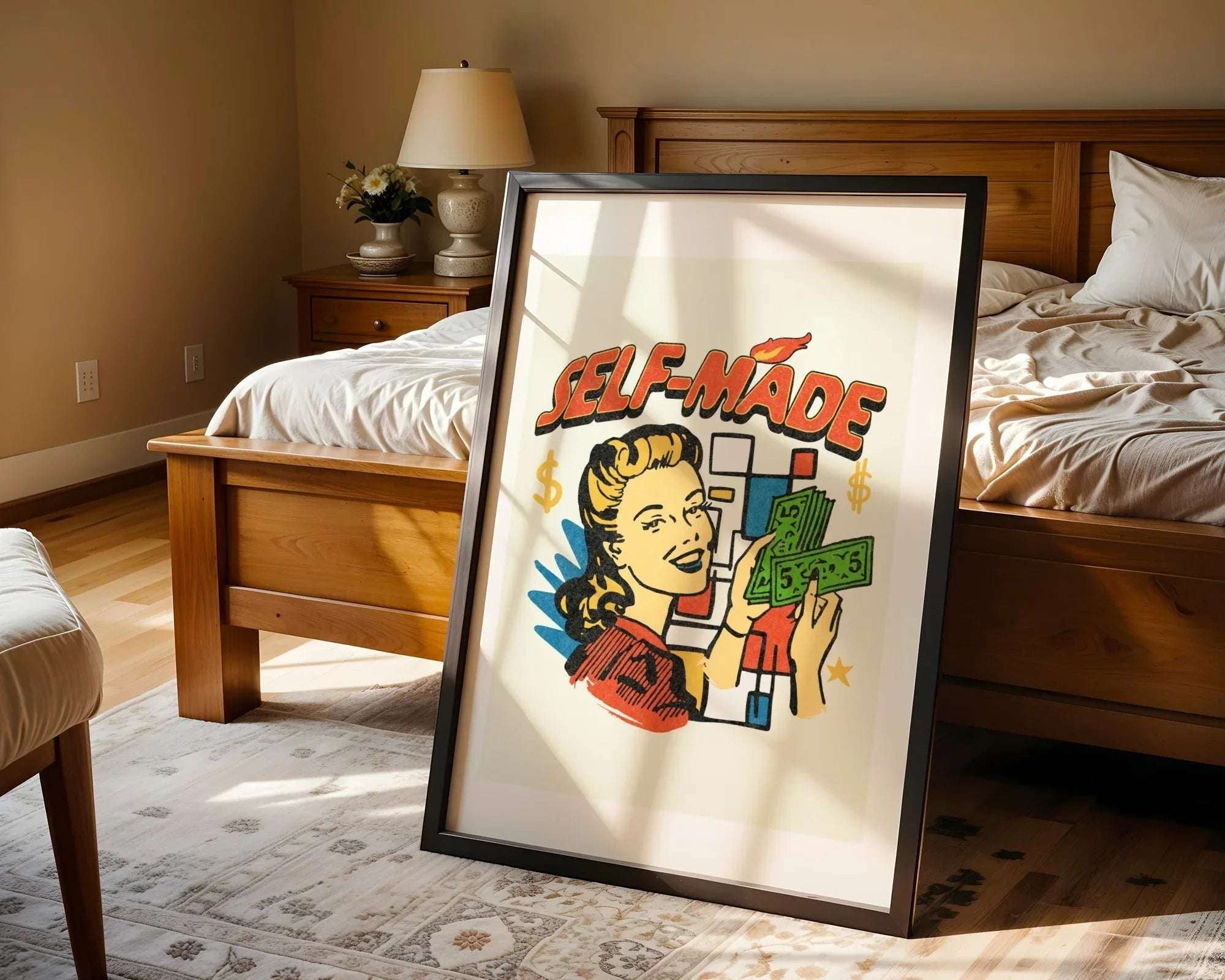 Affiche Self-Made, motivation, poster femme indépendante, féminisme k1qbj8-tb.myshopify.com Affiche empowerment féminin, Affiche empowerment succès, Affiche inspiration vintage, Affiche motivation femme, Affiche réussite imprimable, Art entrepreneuriat, Art féminisme vintage, Art self-made woman, Décoration motivationnelle, Poster entrepreneur femme, Poster femme forte, Poster réussite personnelle
