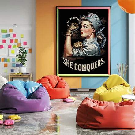 Affiche She Conquers, art femme forte, poster féminisme, motivation k1qbj8-tb.myshopify.com Affiche empowerment féminin, Affiche femme conquérante, Affiche force féminine, Affiche féminisme, Affiche féministe imprimable, Affiche She Conquers, Art femme forte, Art motivation femme, Art réussite féminine, Décoration positive féminine, Poster empowerment féminin, Poster féminisme vintage, Poster inspirant femme