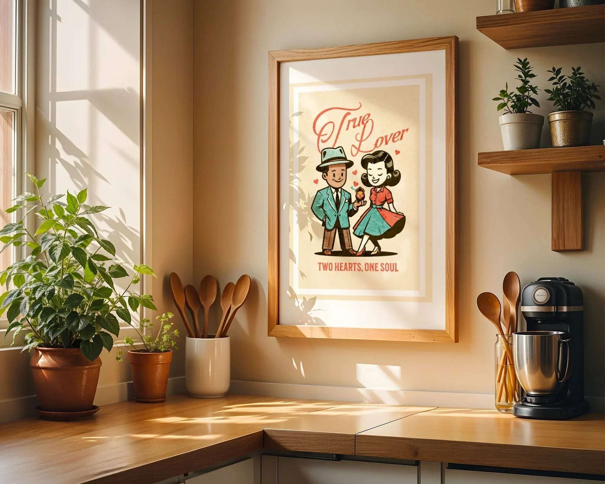 Affiche True Lover, art rétro couple amoureux, décoration vintage k1qbj8-tb.myshopify.com affiche rétro amoureuse, affiche rétro True Lover, affiche rétro élégante, affiche vintage amour, affiche vintage couple, art rétro années 50, art rétro couple amoureux, art rétro pour salon, cadeau couple rétro, décoration romantique, décoration rétro romantique, décoration vintage rétro, poster rétro amoureux