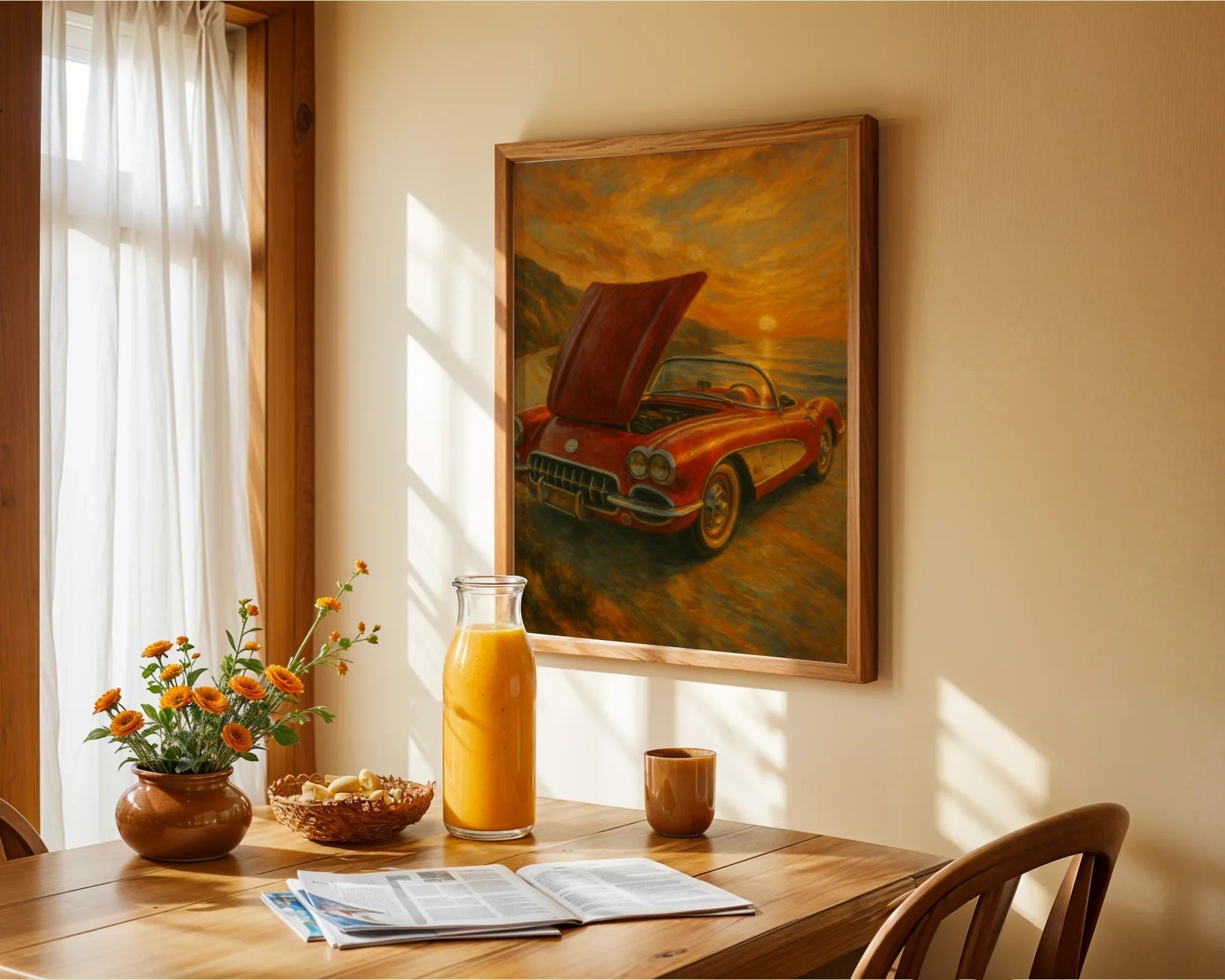Affiche ancienne Corvette, coucher soleil, poster art mural voiture k1qbj8-tb.myshopify.com affiche ancienne cadeau, Affiche ancienne Corvette USA, Corvette poster digital, digital Poster Corvette rétro, décoration murale imprimable, Illustration 1920 rétro, Impression peinture d’art, peinture originale française, Poster art mural tendance, poster art mural voiture retro, poster voiture coucher soleil, vintage poster peinture auto, voiture vintage déco murale