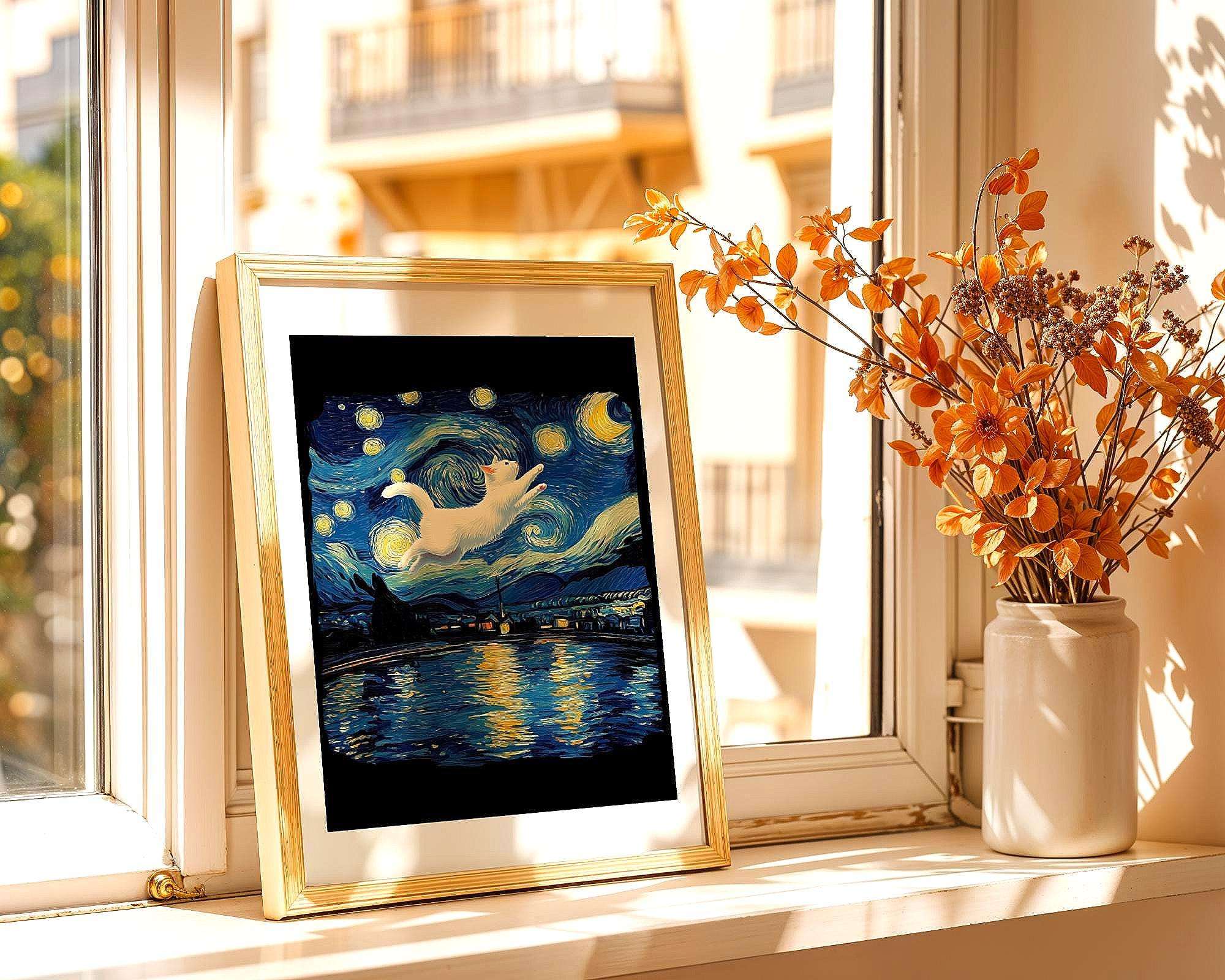 Affiche chat artistique – poster Van Gogh, peinture impressionniste k1qbj8-tb.myshopify.com Affiche chat artistique style, Affiche impressionniste poster, Affiche inspirée de Van Gogh, Art félin décoration tendance, Cadeau amoureux des chats, Digital poster peinture rétro, Décoration artistique vintage, Décoration murale chat art, Décoration rétro 1920 idée, Poster ambiance étoilée nuit, Poster d art classique style, Poster peaky blinders affiche, Poster Van Gogh inspiration