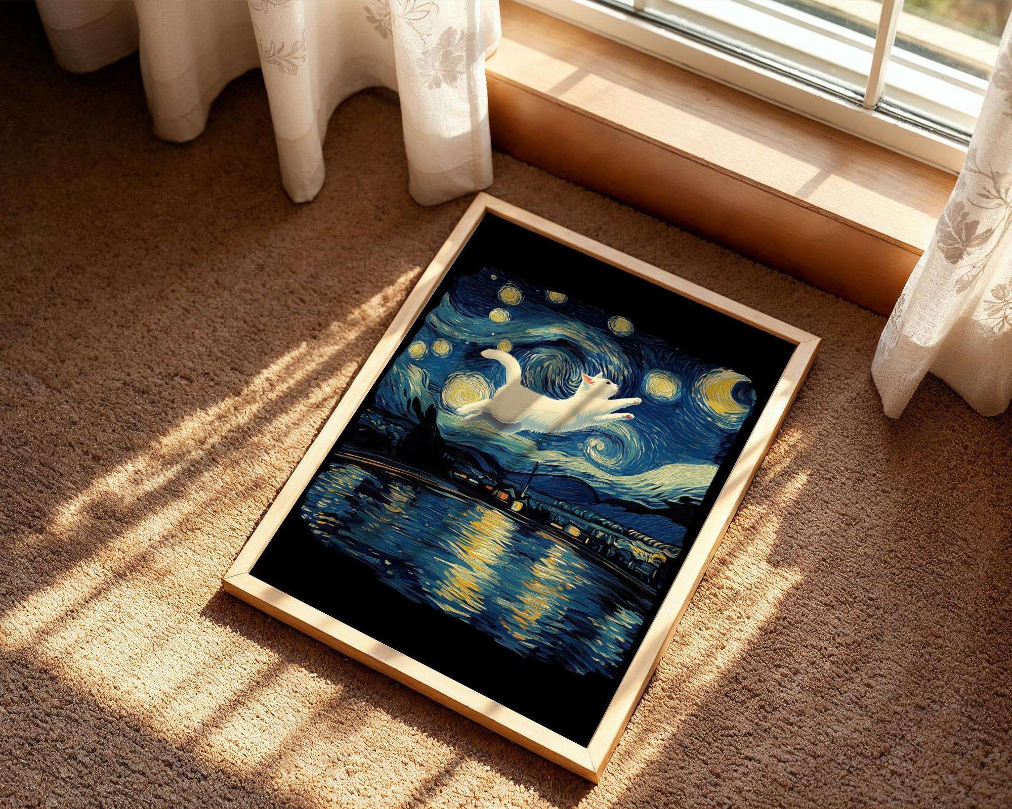 Affiche chat artistique – poster Van Gogh, peinture impressionniste k1qbj8-tb.myshopify.com Affiche chat artistique style, Affiche impressionniste poster, Affiche inspirée de Van Gogh, Art félin décoration tendance, Cadeau amoureux des chats, Digital poster peinture rétro, Décoration artistique vintage, Décoration murale chat art, Décoration rétro 1920 idée, Poster ambiance étoilée nuit, Poster d art classique style, Poster peaky blinders affiche, Poster Van Gogh inspiration