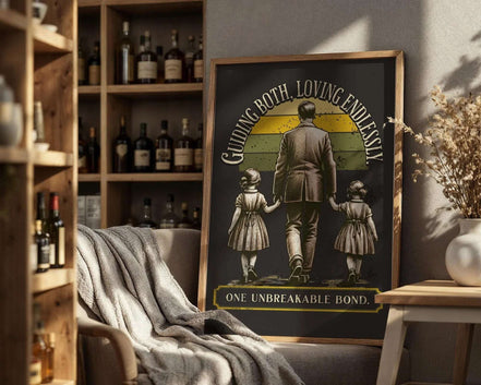 Affiche père et filles vintage – art rétro amour paternel, cadeau k1qbj8-tb.myshopify.com affiche ancienne murale salon, affiche famille parents enfant, affiche famille unie amour, affiche lien familial cadeau, affiche père et filles vintage, amour paternel rétro cadeau, art familial fort tendance, art intergénérationnel mural, art vintage père famille idée, cadeau papa amour enfant, confiance en soi phrases, décoration vintage familiale, poster relation père fille art