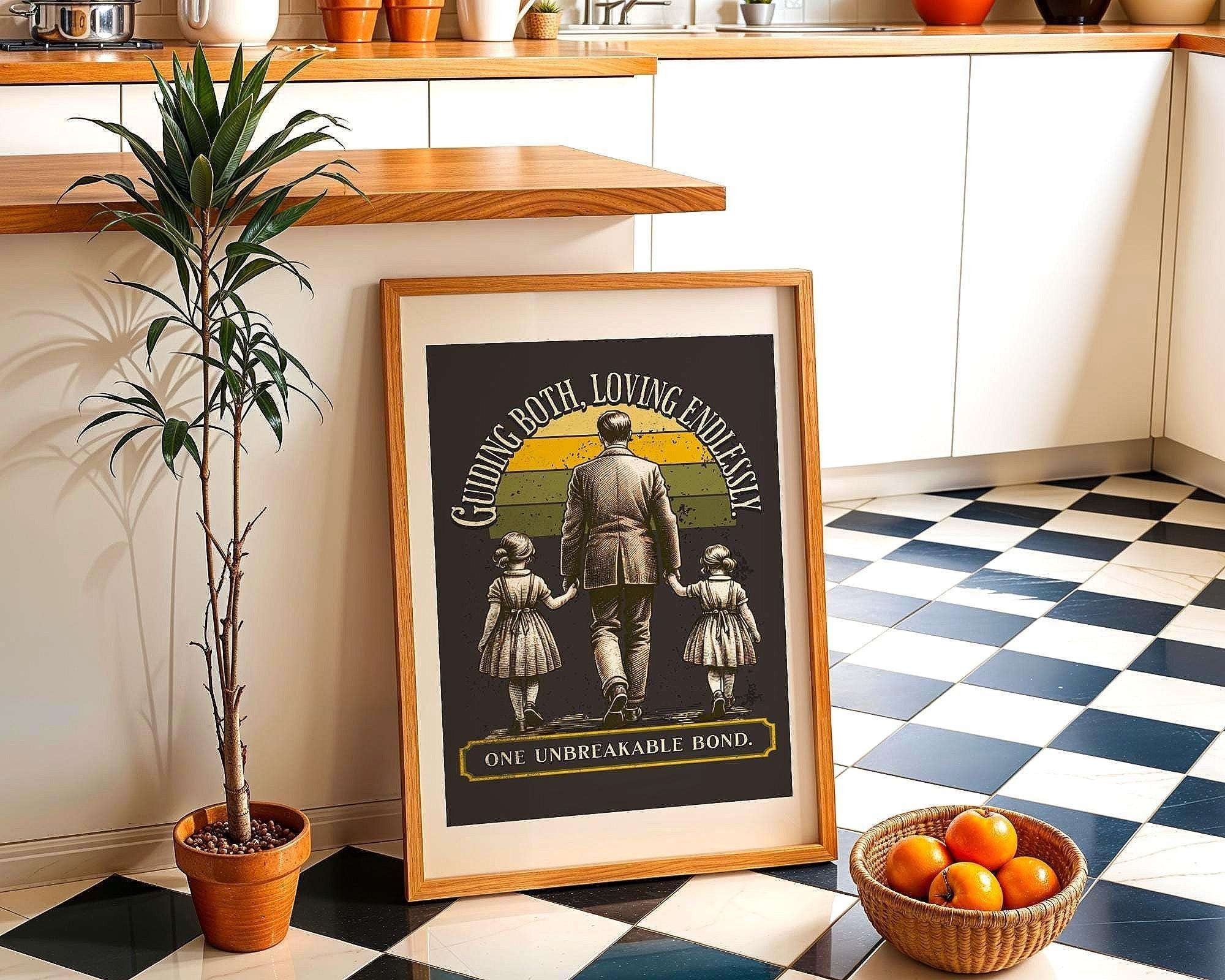 Affiche père et filles vintage – art rétro amour paternel, cadeau k1qbj8-tb.myshopify.com affiche ancienne murale salon, affiche famille parents enfant, affiche famille unie amour, affiche lien familial cadeau, affiche père et filles vintage, amour paternel rétro cadeau, art familial fort tendance, art intergénérationnel mural, art vintage père famille idée, cadeau papa amour enfant, confiance en soi phrases, décoration vintage familiale, poster relation père fille art