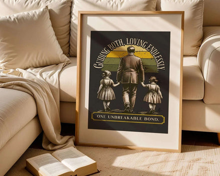 Affiche père et filles vintage – art rétro amour paternel, cadeau k1qbj8-tb.myshopify.com affiche ancienne murale salon, affiche famille parents enfant, affiche famille unie amour, affiche lien familial cadeau, affiche père et filles vintage, amour paternel rétro cadeau, art familial fort tendance, art intergénérationnel mural, art vintage père famille idée, cadeau papa amour enfant, confiance en soi phrases, décoration vintage familiale, poster relation père fille art