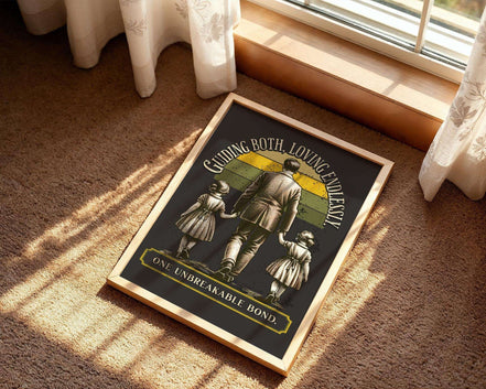 Affiche père et filles vintage – art rétro amour paternel, cadeau k1qbj8-tb.myshopify.com affiche ancienne murale salon, affiche famille parents enfant, affiche famille unie amour, affiche lien familial cadeau, affiche père et filles vintage, amour paternel rétro cadeau, art familial fort tendance, art intergénérationnel mural, art vintage père famille idée, cadeau papa amour enfant, confiance en soi phrases, décoration vintage familiale, poster relation père fille art