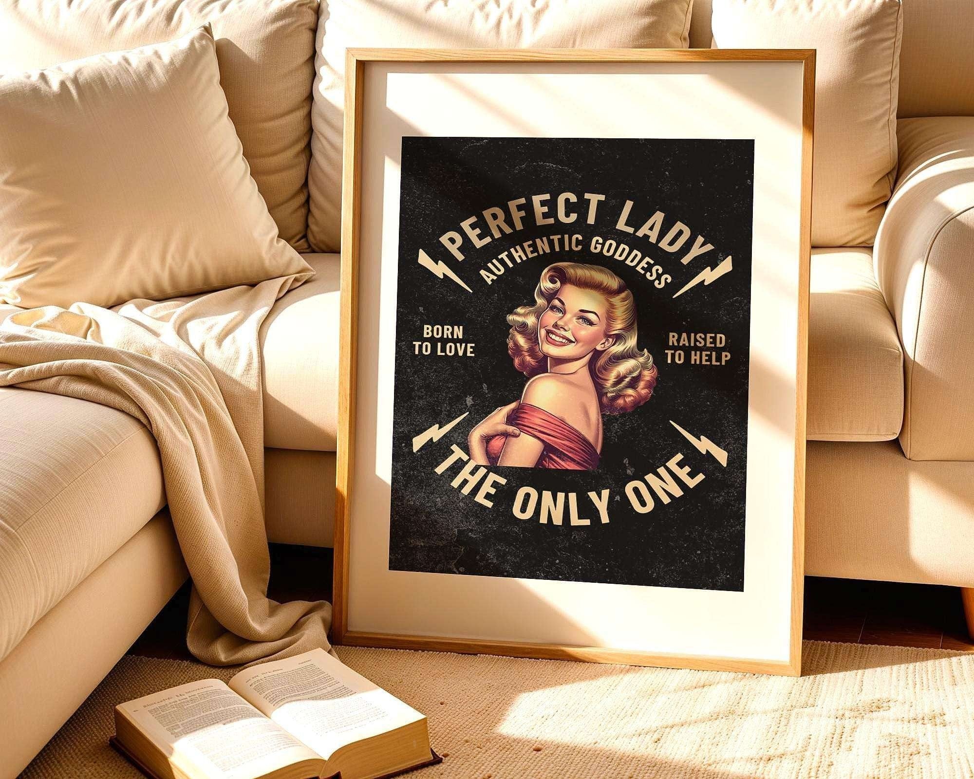 Affiche rétro femme – Perfect Lady, art vintage élégant et inspirant k1qbj8-tb.myshopify.com affiche femme élégante art, affiche imprimable femme, affiche imprimable féministe, affiche perfect lady vintage, affiche rétro chic idée style, affiche style rétro femme, art rétro peaky blinders, art vintage peaky blinders, art vintage rétro style style, art élégant femme cadeau, décoration bureau féministe, décoration lady vintage rétro, décoration élégance féministe