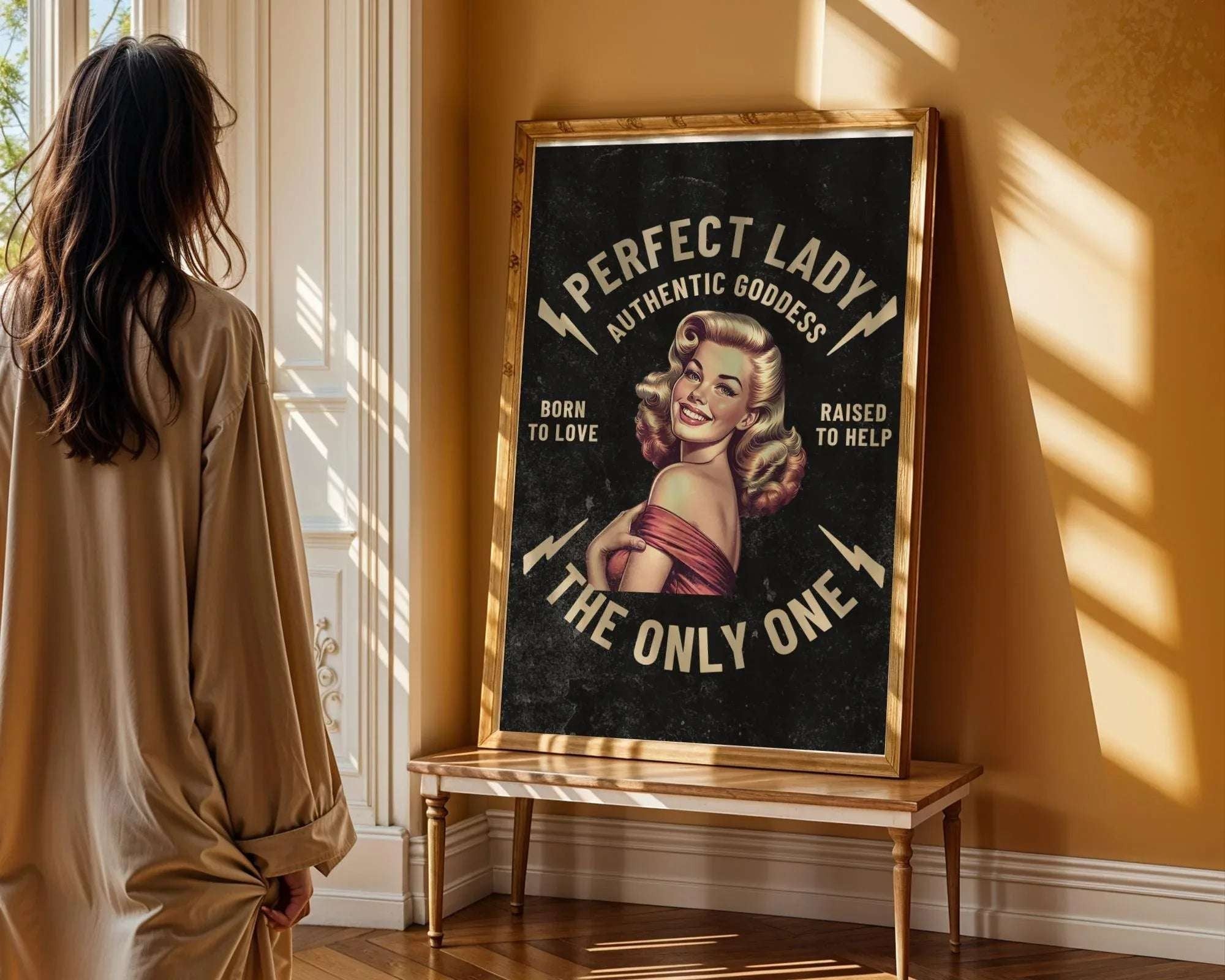 Affiche rétro femme – Perfect Lady, art vintage élégant et inspirant k1qbj8-tb.myshopify.com affiche femme élégante art, affiche imprimable femme, affiche imprimable féministe, affiche perfect lady vintage, affiche rétro chic idée style, affiche style rétro femme, art rétro peaky blinders, art vintage peaky blinders, art vintage rétro style style, art élégant femme cadeau, décoration bureau féministe, décoration lady vintage rétro, décoration élégance féministe
