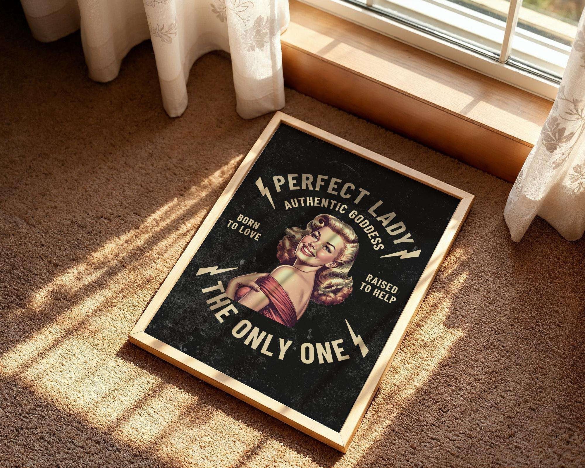 Affiche rétro femme – Perfect Lady, art vintage élégant et inspirant k1qbj8-tb.myshopify.com affiche femme élégante art, affiche imprimable femme, affiche imprimable féministe, affiche perfect lady vintage, affiche rétro chic idée style, affiche style rétro femme, art rétro peaky blinders, art vintage peaky blinders, art vintage rétro style style, art élégant femme cadeau, décoration bureau féministe, décoration lady vintage rétro, décoration élégance féministe