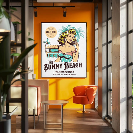Affiche rétro plage, art vintage mode femme, affiche mode 50's, idée k1qbj8-tb.myshopify.com Affiche mode années 50, Affiche mode ensoleillée, Affiche mode femme rétro, Affiche rétro 50's, Affiche rétro mode, Art plage vintage, Art vintage femme, Art vintage vacances, Décoration femme vintage, Décoration plage ensoleillée, Décoration rétro plage, Mode vintage femme, Plage mode rétro