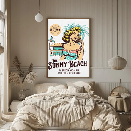 Affiche rétro plage, art vintage mode femme, affiche mode 50's, idée k1qbj8-tb.myshopify.com Affiche mode années 50, Affiche mode ensoleillée, Affiche mode femme rétro, Affiche rétro 50's, Affiche rétro mode, Art plage vintage, Art vintage femme, Art vintage vacances, Décoration femme vintage, Décoration plage ensoleillée, Décoration rétro plage, Mode vintage femme, Plage mode rétro