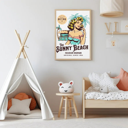 Affiche rétro plage, art vintage mode femme, affiche mode 50's, idée k1qbj8-tb.myshopify.com Affiche mode années 50, Affiche mode ensoleillée, Affiche mode femme rétro, Affiche rétro 50's, Affiche rétro mode, Art plage vintage, Art vintage femme, Art vintage vacances, Décoration femme vintage, Décoration plage ensoleillée, Décoration rétro plage, Mode vintage femme, Plage mode rétro