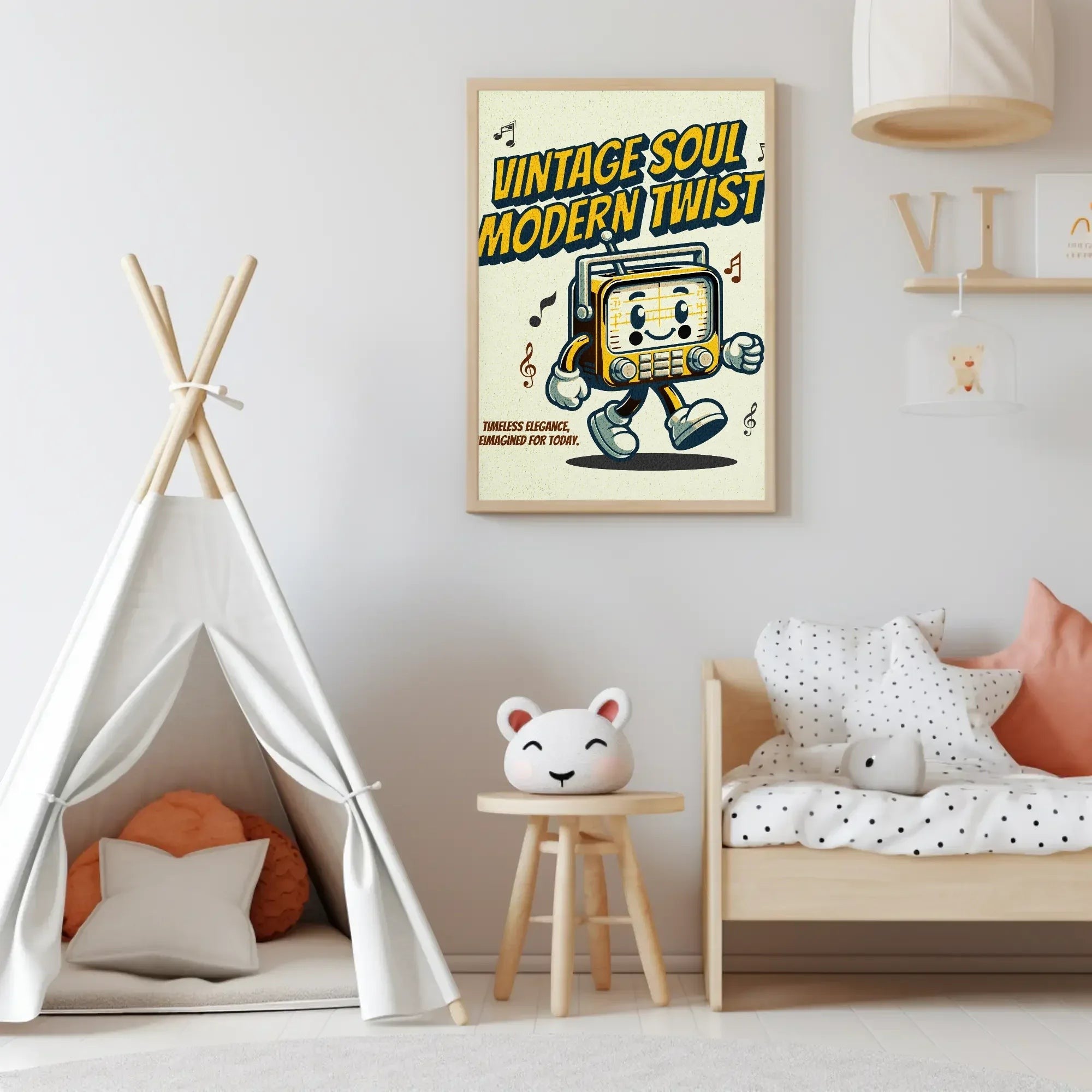 Affiche rétro radio vintage, art des années 60, affiche musicale mural k1qbj8-tb.myshopify.com Affiche musicale vintage, Affiche rétro radio, Affiche style vintage, Affiche vintage animée, Affiche vintage moderne, Affiche vintage soul, Art musical rétro, Art rétro avec twist moderne, Art rétro classique, Art vintage années 60, Décoration années 60, Décoration musicale rétro, Décoration vintage radio