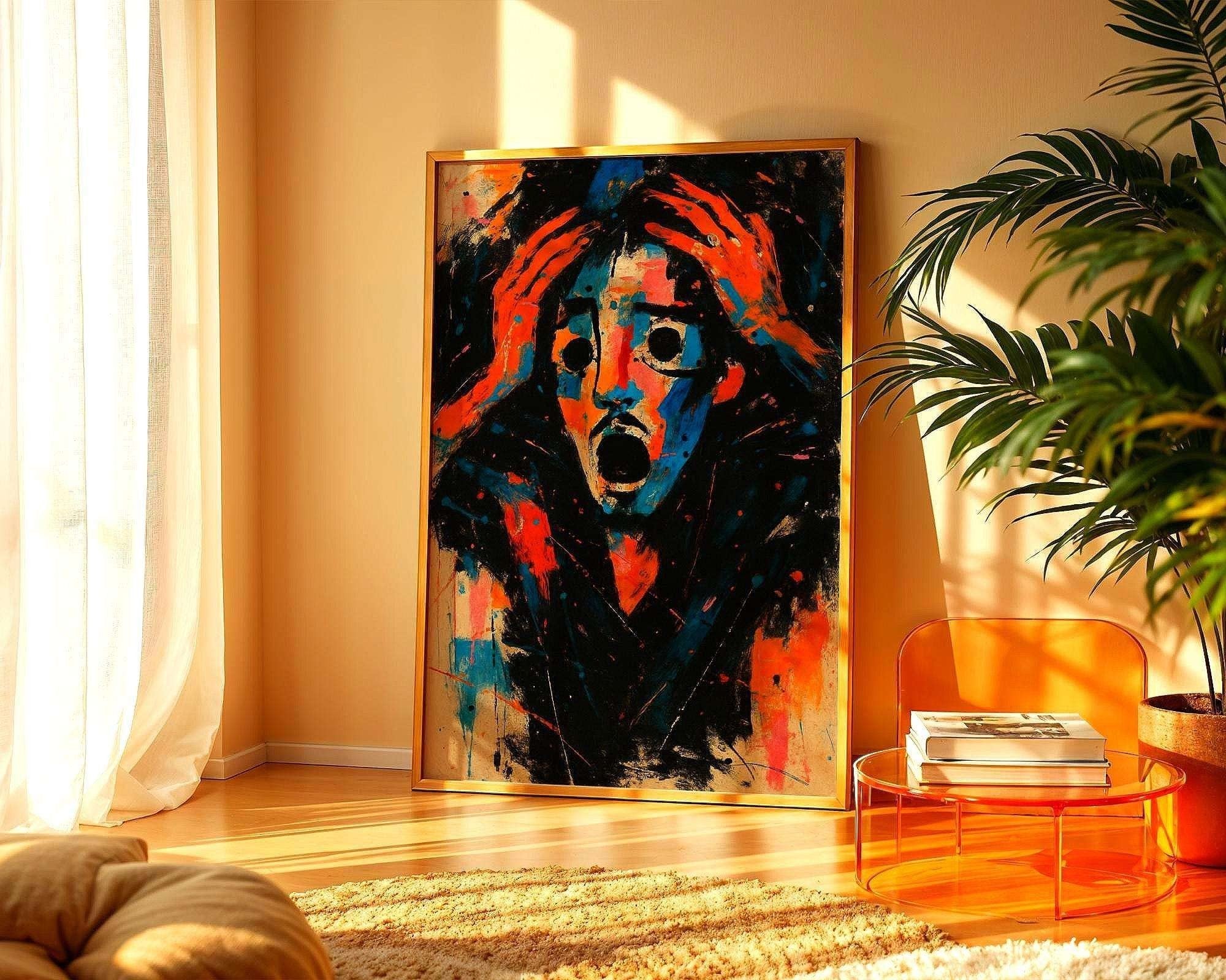 Affiche visage abstrait – art expression émotion, peinture artistique k1qbj8-tb.myshopify.com affiche ancienne histoire, affiche expression hurlement, affiche sombre art expression, affiche visage art abstrait, art peinture gustave courbet, décoration art brut moderne, image cri peinture symbolique, peinture art choc émotionnel, peinture émotion cri intérieur, peinture émotion désespéré, portrait abstrait peinture art, poster artistique contemporain, poster artistique française