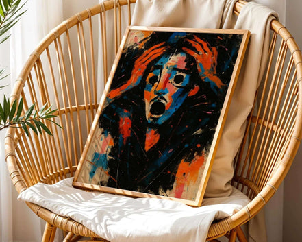 Affiche visage abstrait – art expression émotion, peinture artistique k1qbj8-tb.myshopify.com affiche ancienne histoire, affiche expression hurlement, affiche sombre art expression, affiche visage art abstrait, art peinture gustave courbet, décoration art brut moderne, image cri peinture symbolique, peinture art choc émotionnel, peinture émotion cri intérieur, peinture émotion désespéré, portrait abstrait peinture art, poster artistique contemporain, poster artistique française