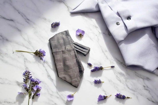 Ascot lavallière, Cravate foulard, cravate notaire soie G, mariage - Roaring 20s Paris