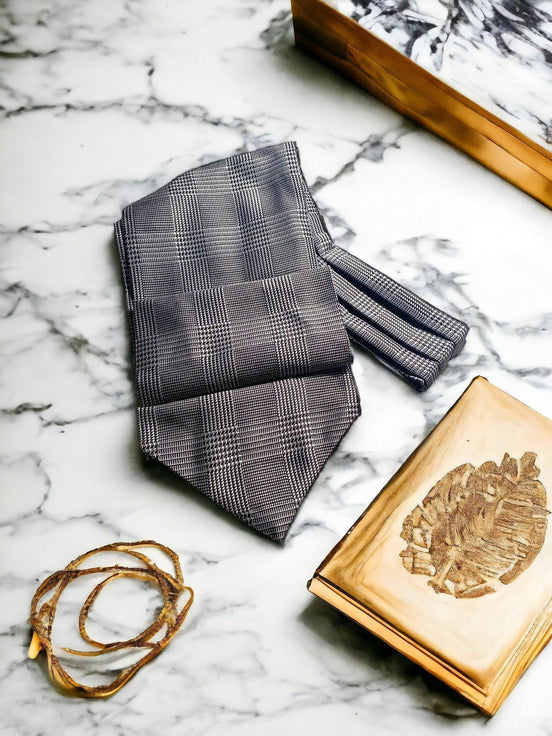 Ascot lavallière, Cravate foulard, cravate notaire soie G, mariage - Roaring 20s Paris