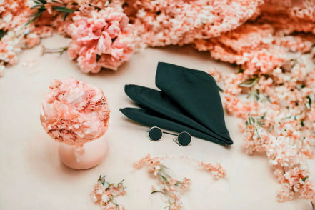 Ascot lavallière soie verte E - mariage boheme chic - Roaring 20s Paris